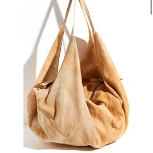 Free People Sun Faded suede hobo bag